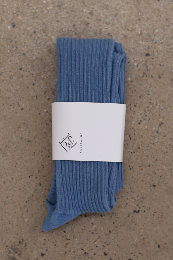 BASERANGE Cotton Stockings Middle Socks KOK KTOK Series France BBAS-KOK-CR-SP25-HELM BLUE KOK KTOK